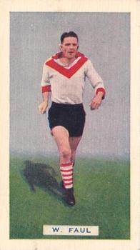 1935 Hoadley's League Footballers #19 William Faull Front